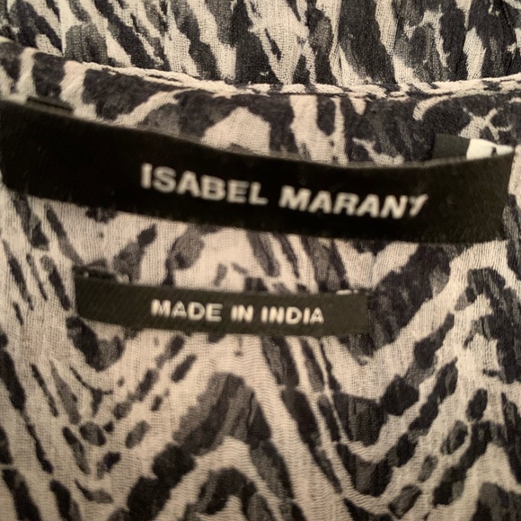 Isabel Marant sleeveless mock-top silk blouse - Picture 5 of 6